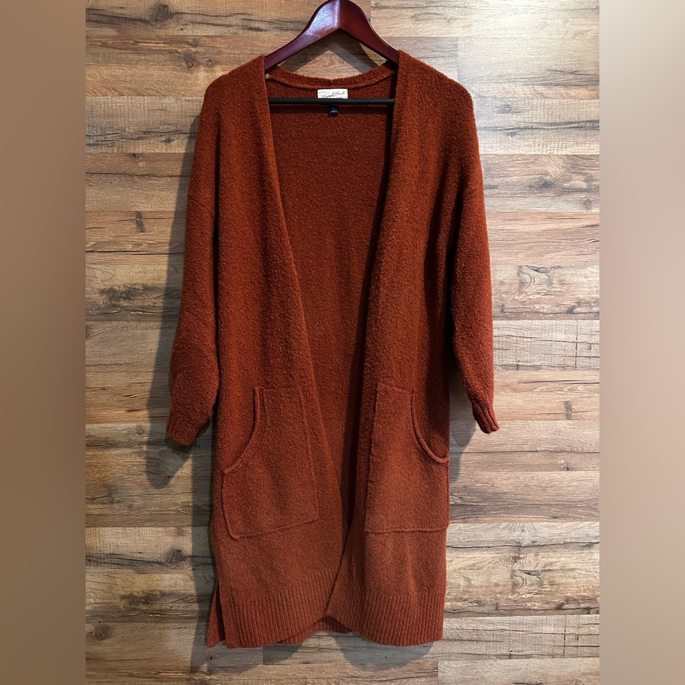 Universal Thread Terracotta Open Front Cardigan